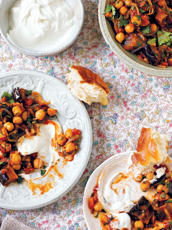 Syrian Aubergine & Chickpea Ragout