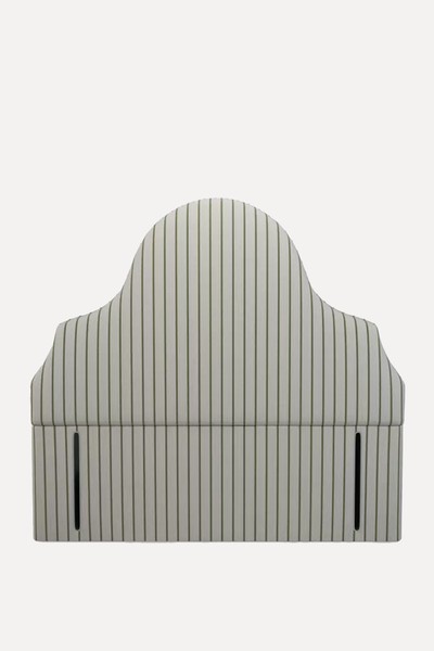 Silhouette Full Depth Ticking Stripe Upholstered Headboard from John Lewis