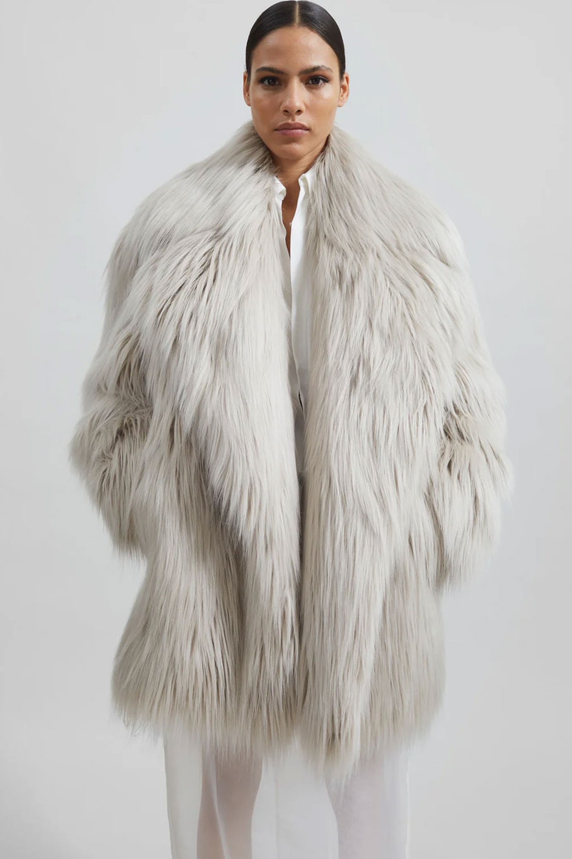 Liza Short Faux Fur Coat from The Frankie Shop