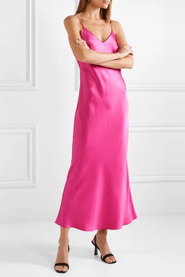 Rosemary Silk-Satin Midi Dress from Anine Bing
