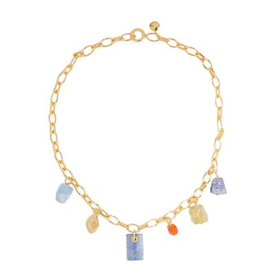 Rose Gold Vermeil Multi-Stone Necklace from Monica Vinader x Caroline Issa