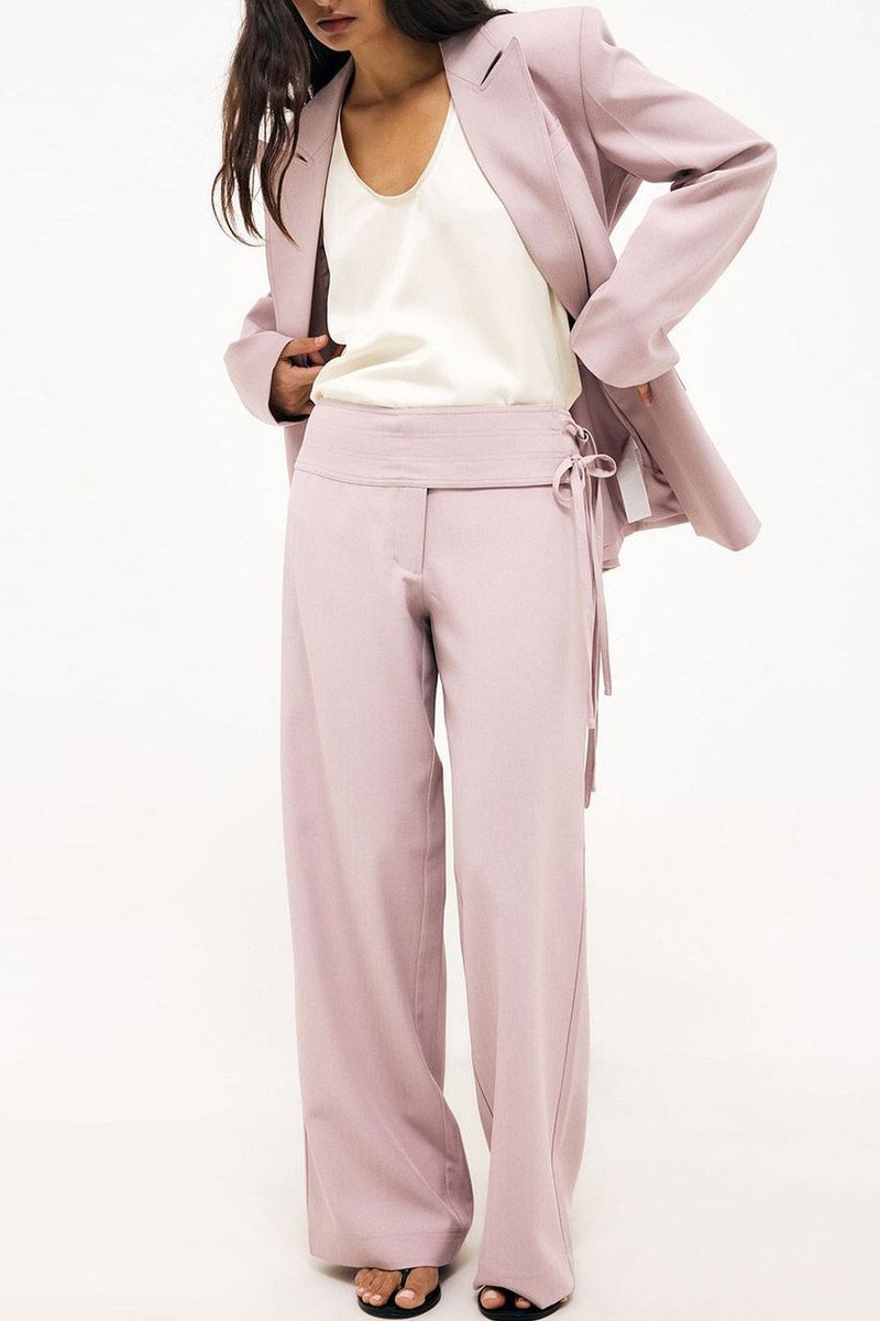 Straight Strap Detail Pants