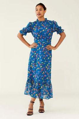 Floral High Neck Midi Tea Dress from Marks & Spencer
