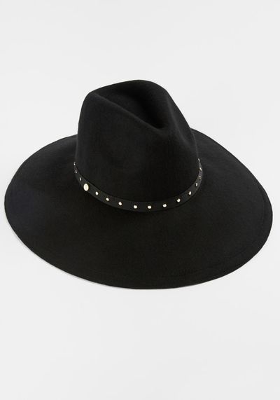 Rosieyy Stud Detail Wool Hat