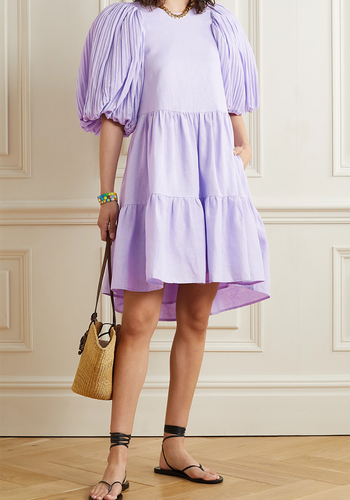 Bailey Broomstick Tiered Linen-Blend Dress from Sea