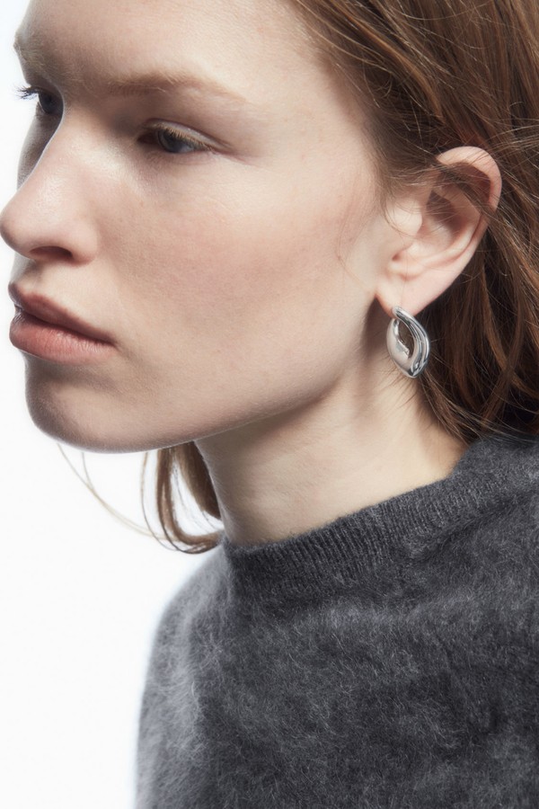 Twisted Hoop Earrings from COS