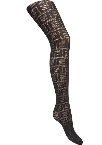 Black Nylon Tights from Fendi