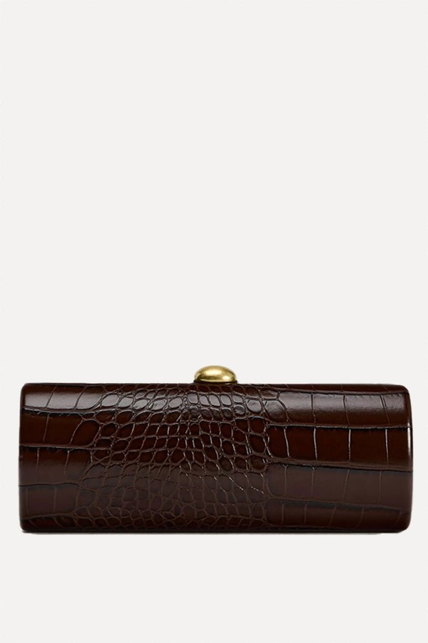 Crocodile-Effect Minaudière from Zara