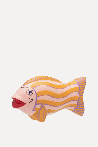 Tangerine Mythical Fish Decorative Ornament from Anna + Nina