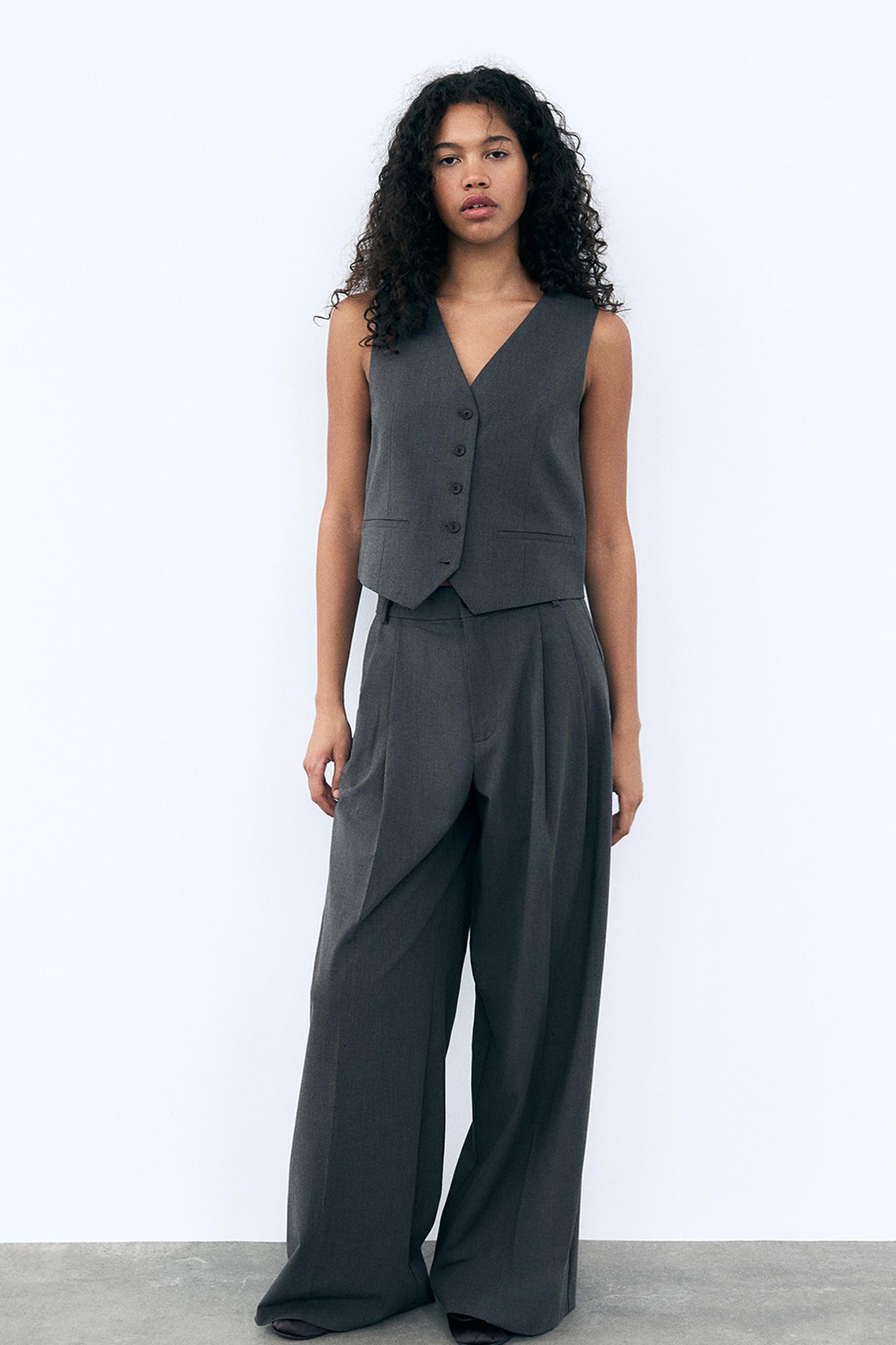 Trousers With Double Pleat from Zara