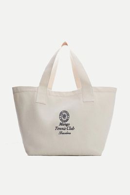 Embroidered Tote Bag from Mango