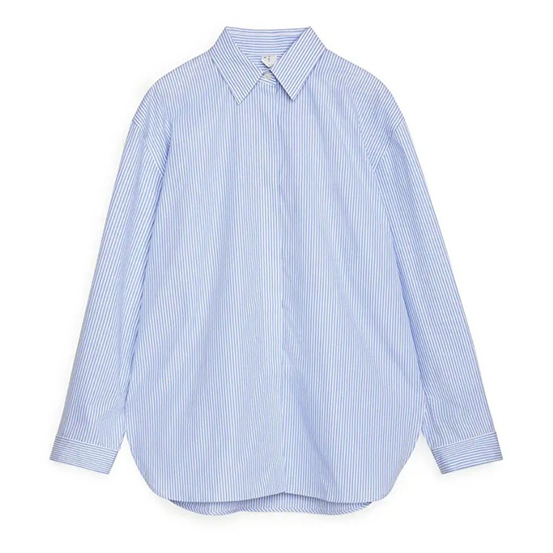 Relaxed Striped Poplin Shirt from Arket