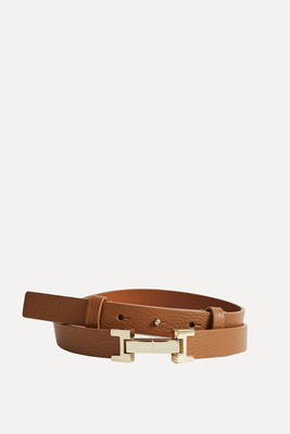 Hayley Leather Square Hinge Belt from Reiss