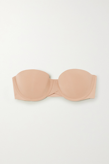 Invisibles Stretch-Jersey Underwired Strapless Bra from Calvin Klein