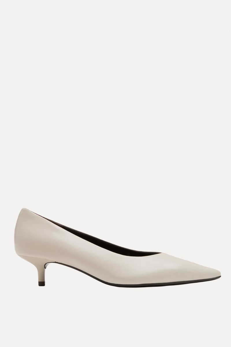 Kitten Heel Pointed Court Shoes from Marks & Spencer