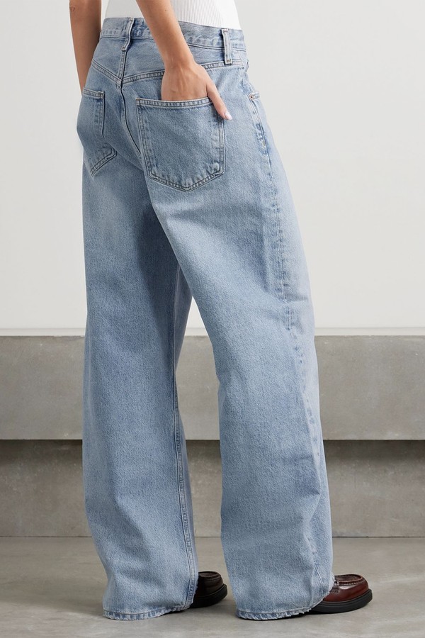Low Curve Mid-Rise Wide-Leg Jeans from AGOLDE