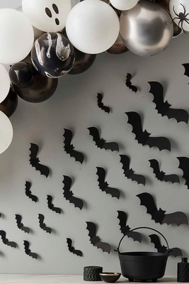 Halloween Balloons Ceiling Kit With Bat Balloon Tails from Ginger Ray