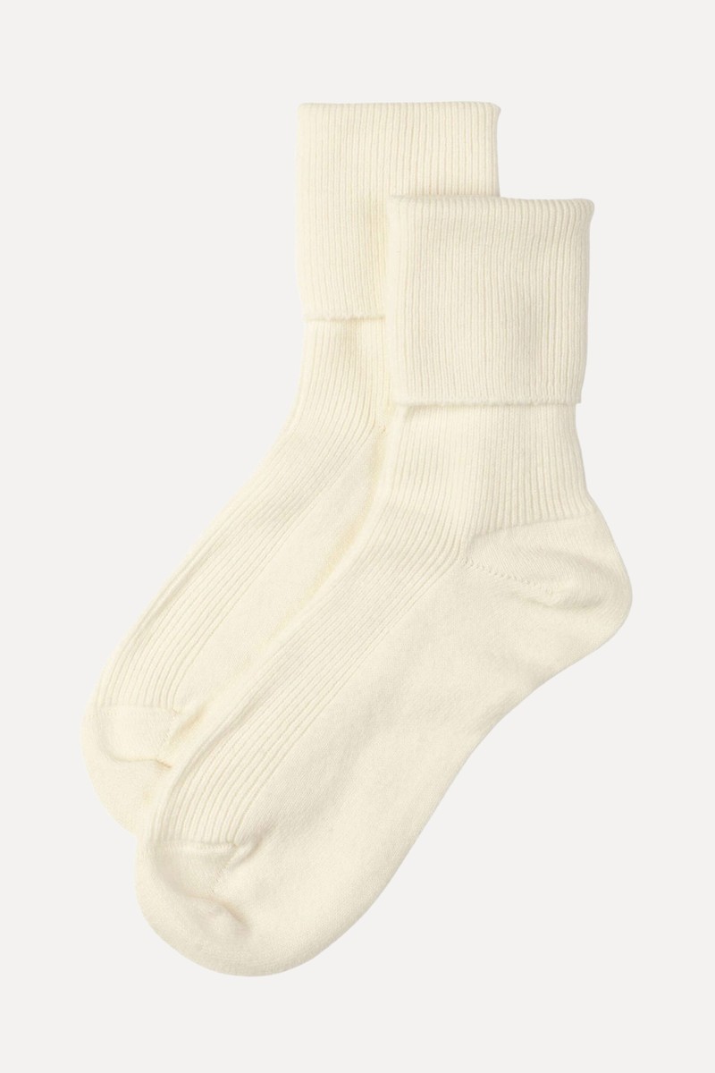 Pure Cashmere Bed Socks from Johnstons Of Elgin