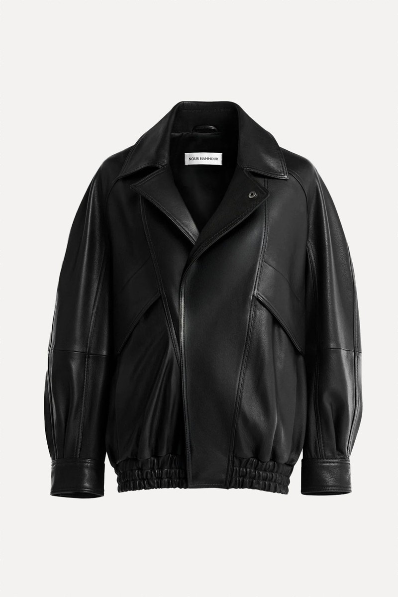 Rafe Scuptural Leather Bomber