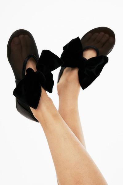 Bow-Detail Ballet Pumps from H&M