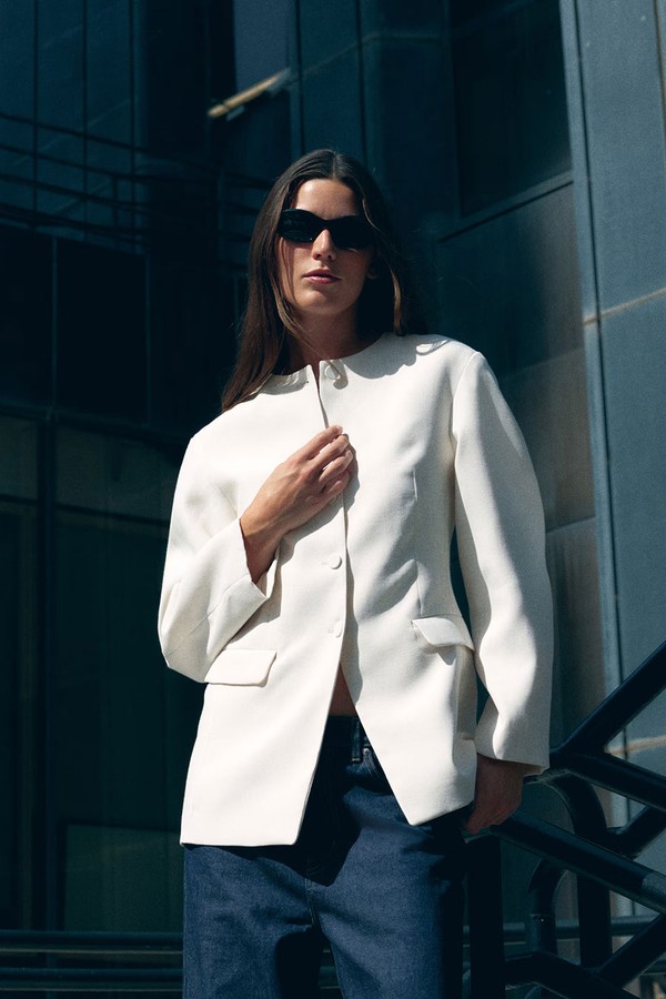 Collarless Blazer from H&M