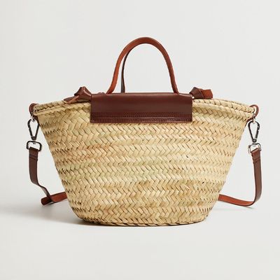 Leather Handmade Basket from Mango 