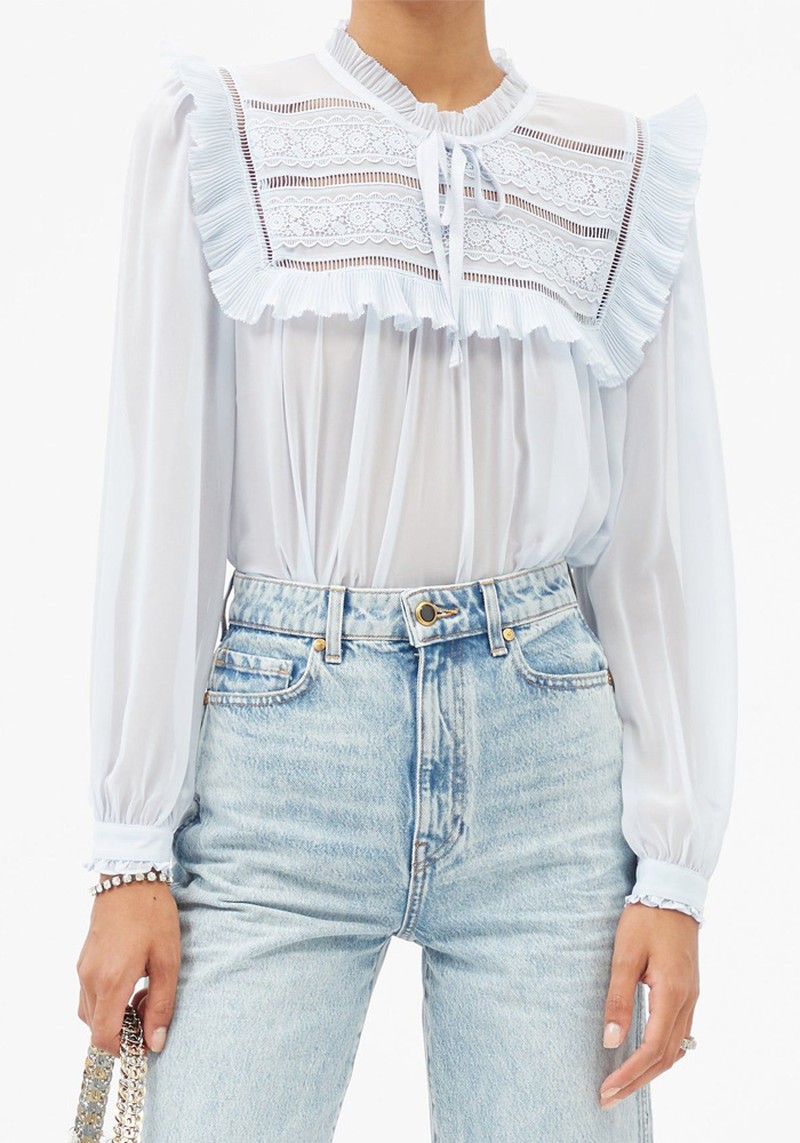 Ruffled Chiffon Blouse from Self-Portrait