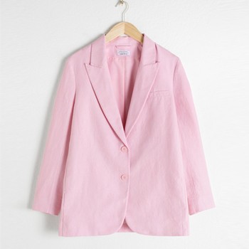 Oversized Linen Blend Blazer from & Other Stories