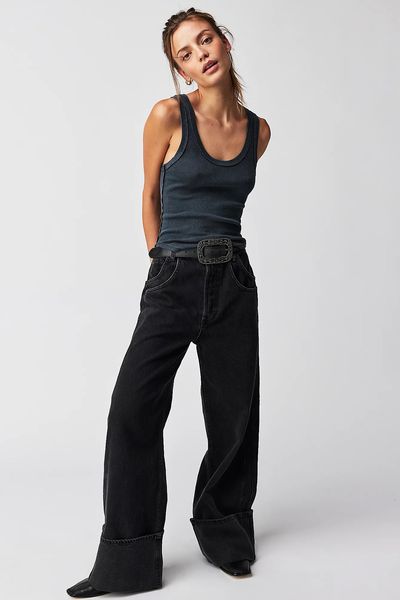 Final Countdown Cuffed Mid-Rise Jeans from We The Free by Free People