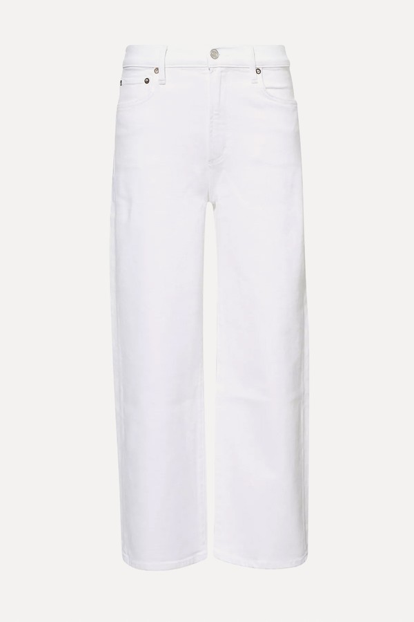 Harper Crop Mid-Rise Wide-Leg Jeans from Agolde