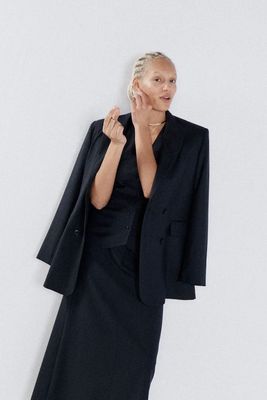 Soft Tailored Wool Suit Jacket from Raey