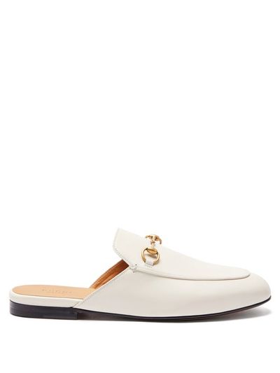 Princetown Leather Backless Loafers from Gucci