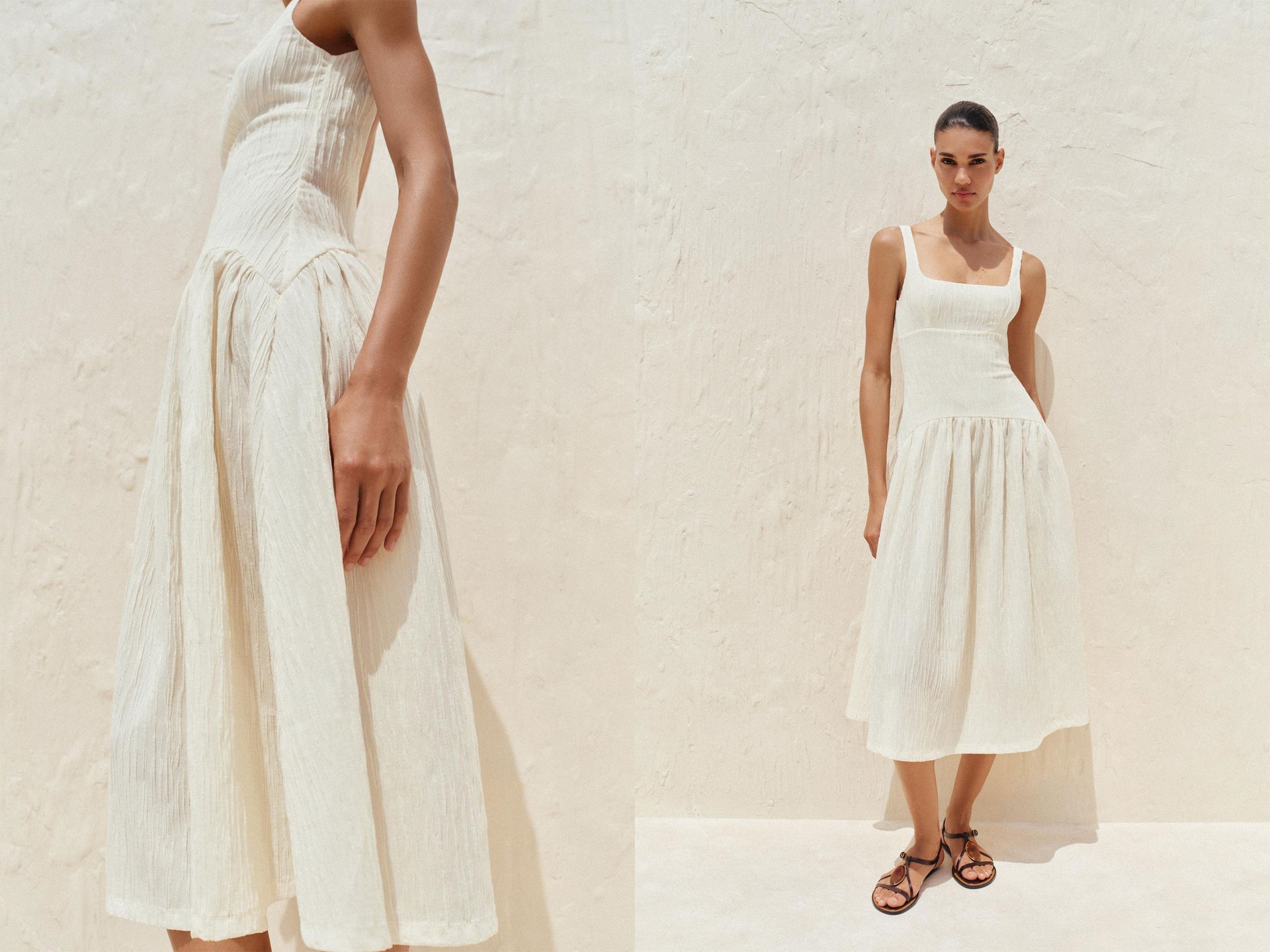 Textured Strappy Dress