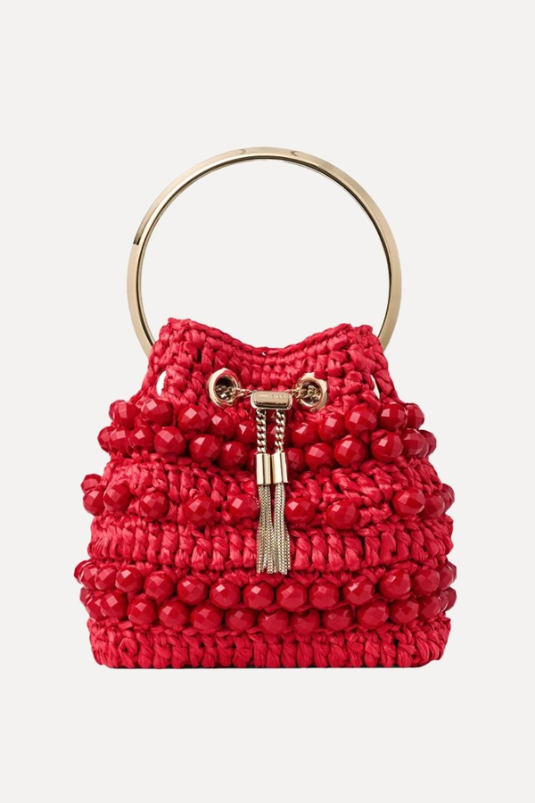 Beaded Handle Bucket Bag from Jimmy Choo
