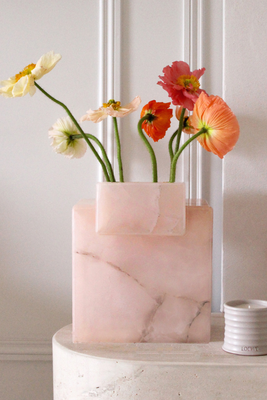 Pink Onyx Gaia Vase