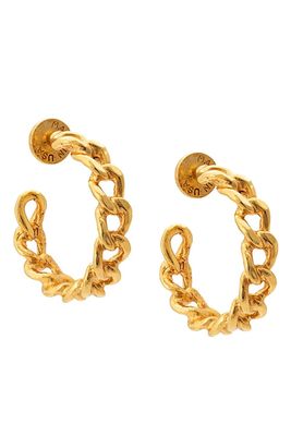 Chain Hoop Earrings from Oscar De La Renta