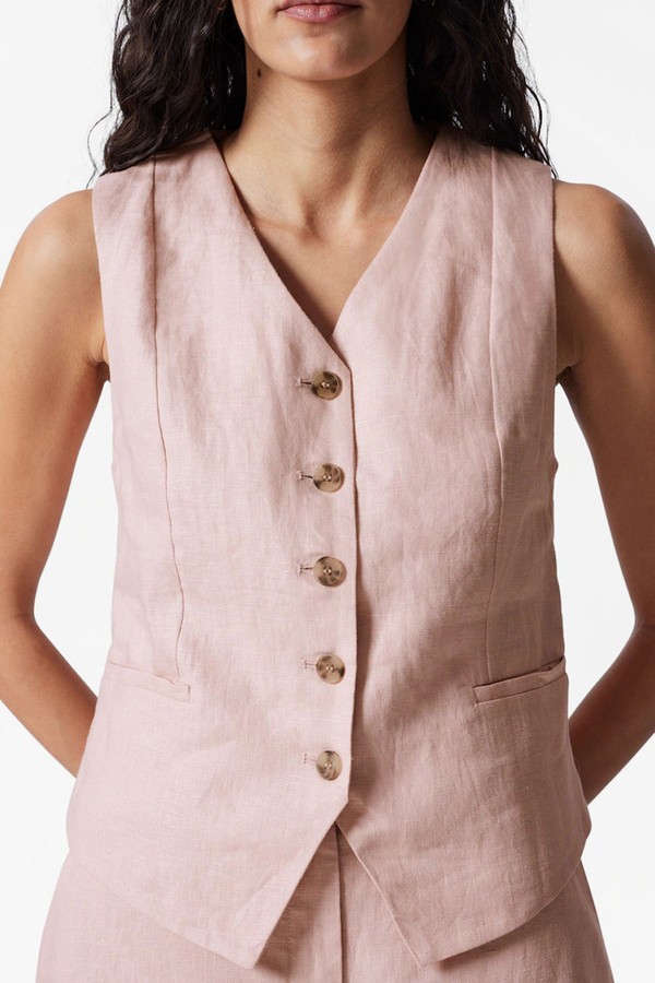 Tailored Linen Waistcoat