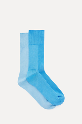 2-Pack Ribbed Panel Socks from COS