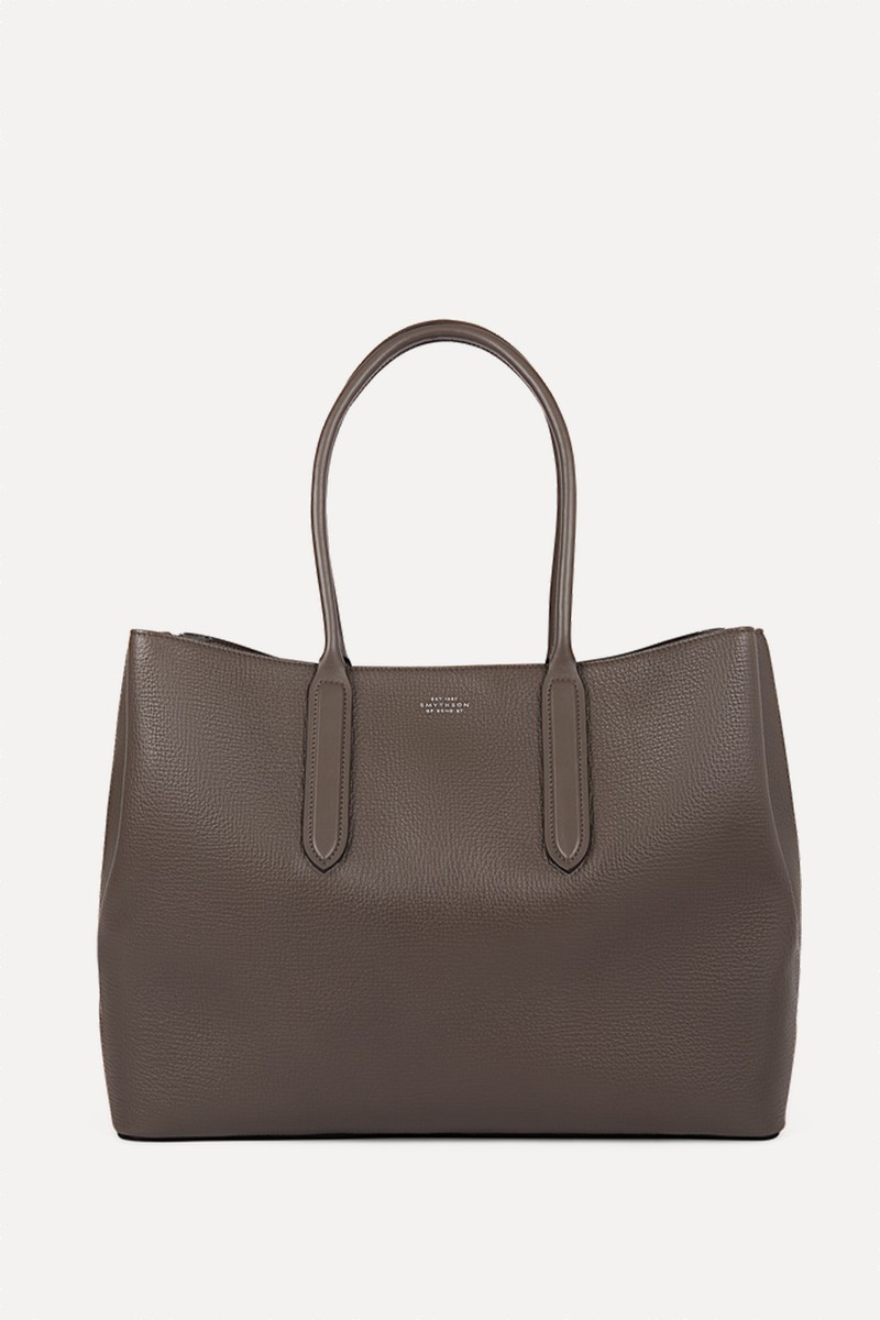 Ludlow Leather Zip Day Tote Bag from Smythson