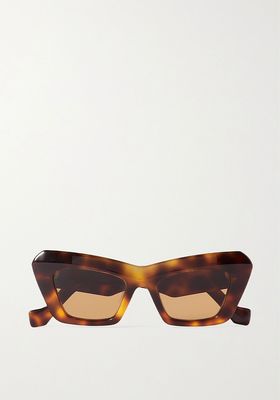 Cat-Eye Tortoiseshell Acetate Sunglasses from Loewe