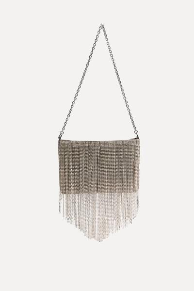 Diamante Fringed Shoulder Bag