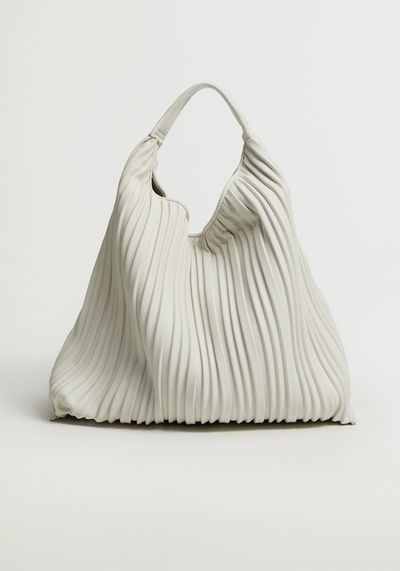 Pleated Bucket Bag from Mango