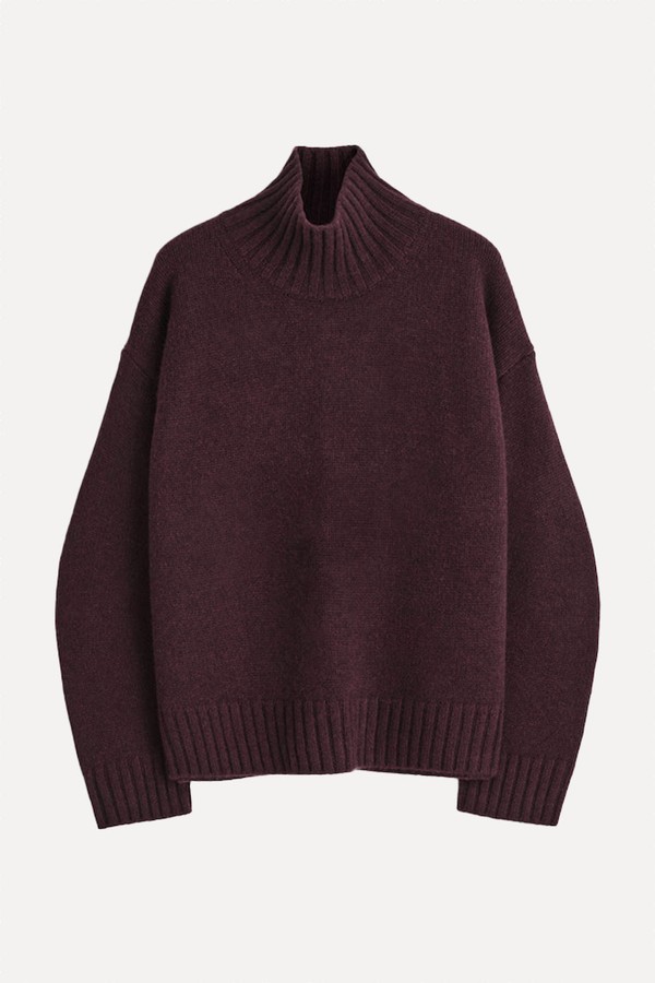 Cashmere Funnel-Neck Jumper from COS