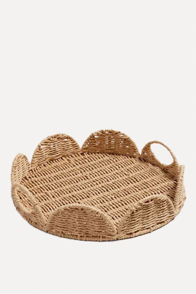 Retreat Round Scalloped Tray from Homestore