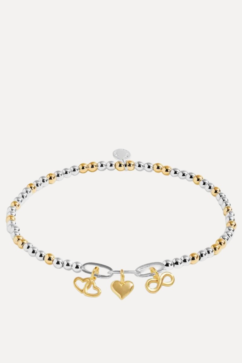 Bracelet Bar Infinity Heart Charms Bracelet