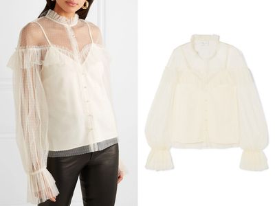 Ruffled Point D’espirit Tulle Blouse from Alice McCall