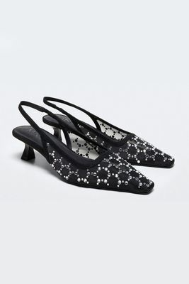 Glitter High-Heeled Shoes from Mango