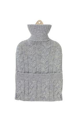 Cable Cashmere Hot Water Bottle from Johnstons Of Elgin