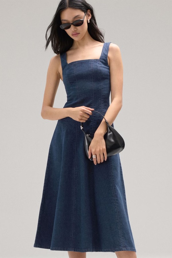 Mila Denim Midi Dress