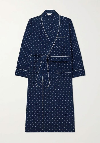 Printed Cotton Robe from Derek Rose